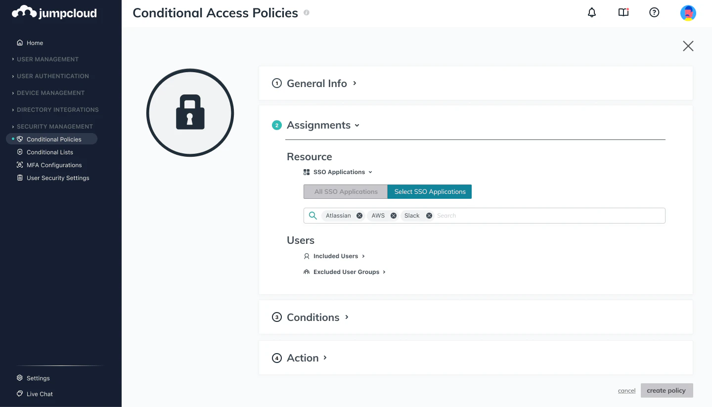 screenshot of JumpCloud Directory Platform
